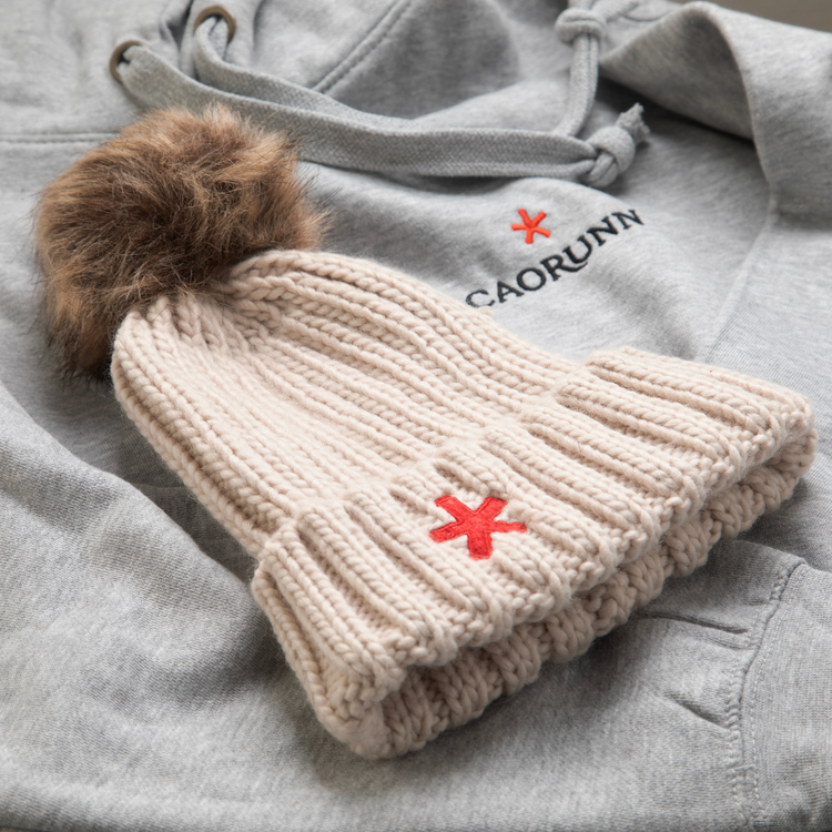 Caorunn Cream Bobble Hat