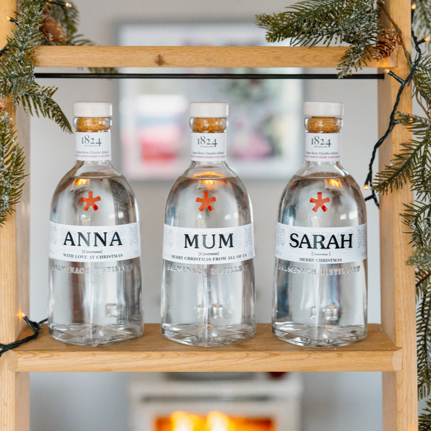 personalised gin for Christmas